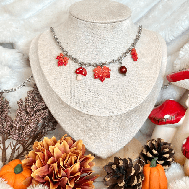 Chaîne Alina striée « feuille d’automne »