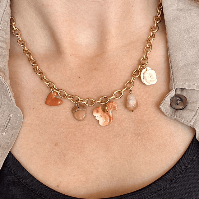 Chaîne Auréa striée « Noisette »
